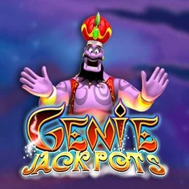 Genie Jackpots slot logo by Blueprint Gaming at Panosta Casino