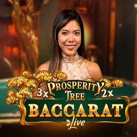 Official Live Casino logo: Prosperity Tree Baccarat by Evolution at Panosta Casino